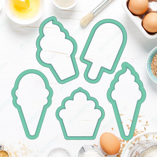 Set of cookie cutters - Ice creams