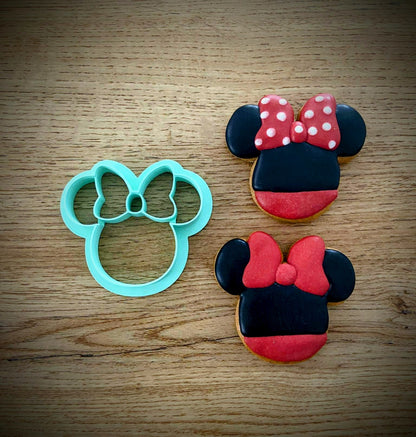 Minnie head cookie cutter