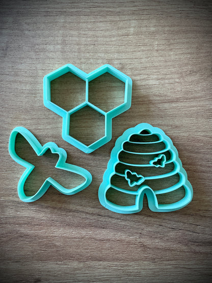 One-winged bee cookie cutter