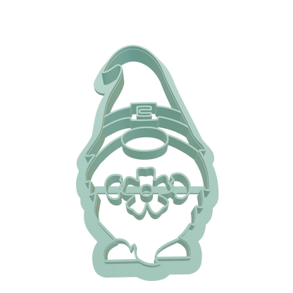 Dwarf with a flower cookie cutter